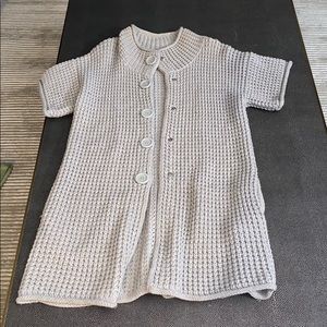 French Connection short sleeve grey knit sweater